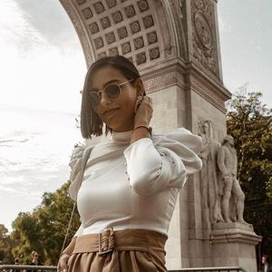 Alice + Olivia silk top